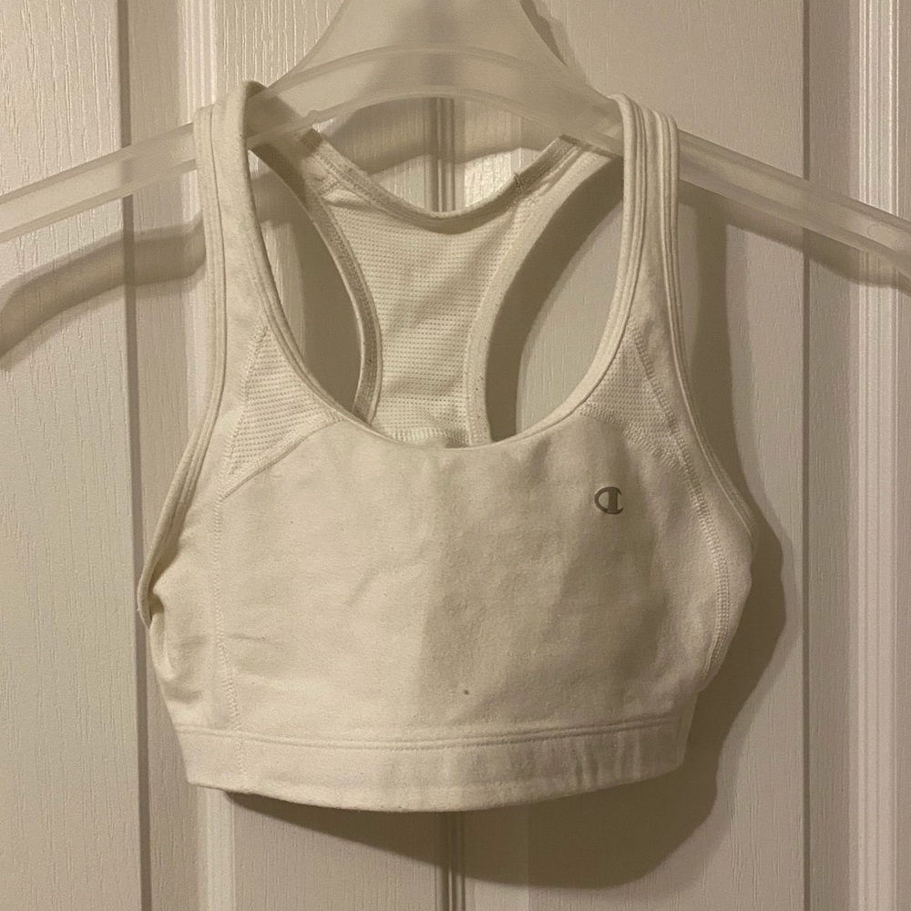 White champion sports bra